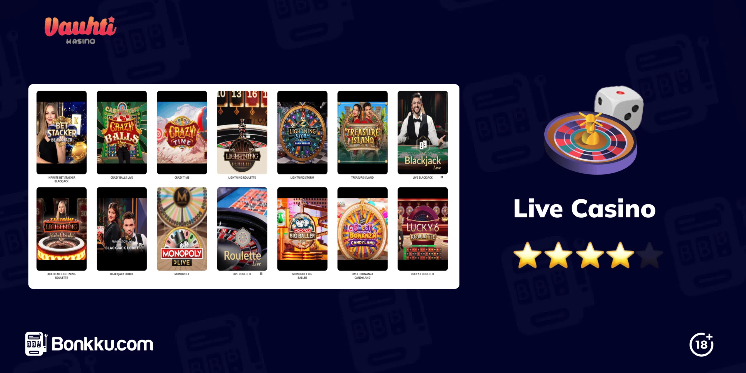 vauhti live casino