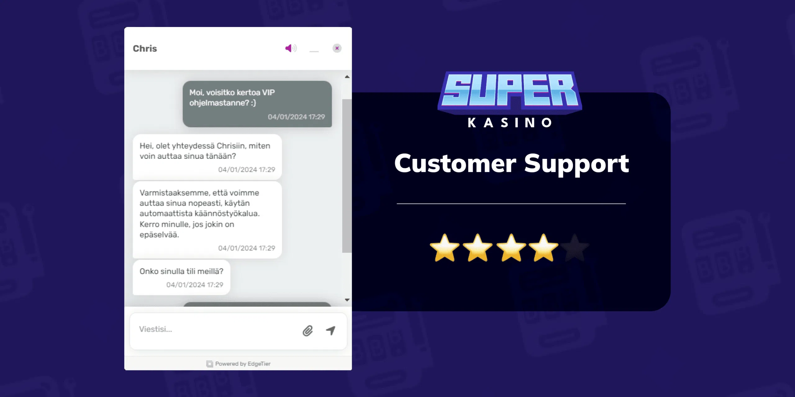 Superkasino Customer Support