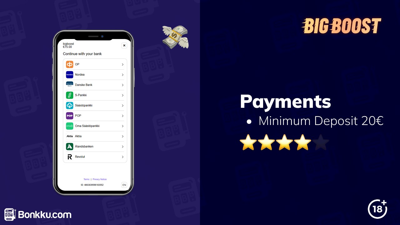 big boost casino payments