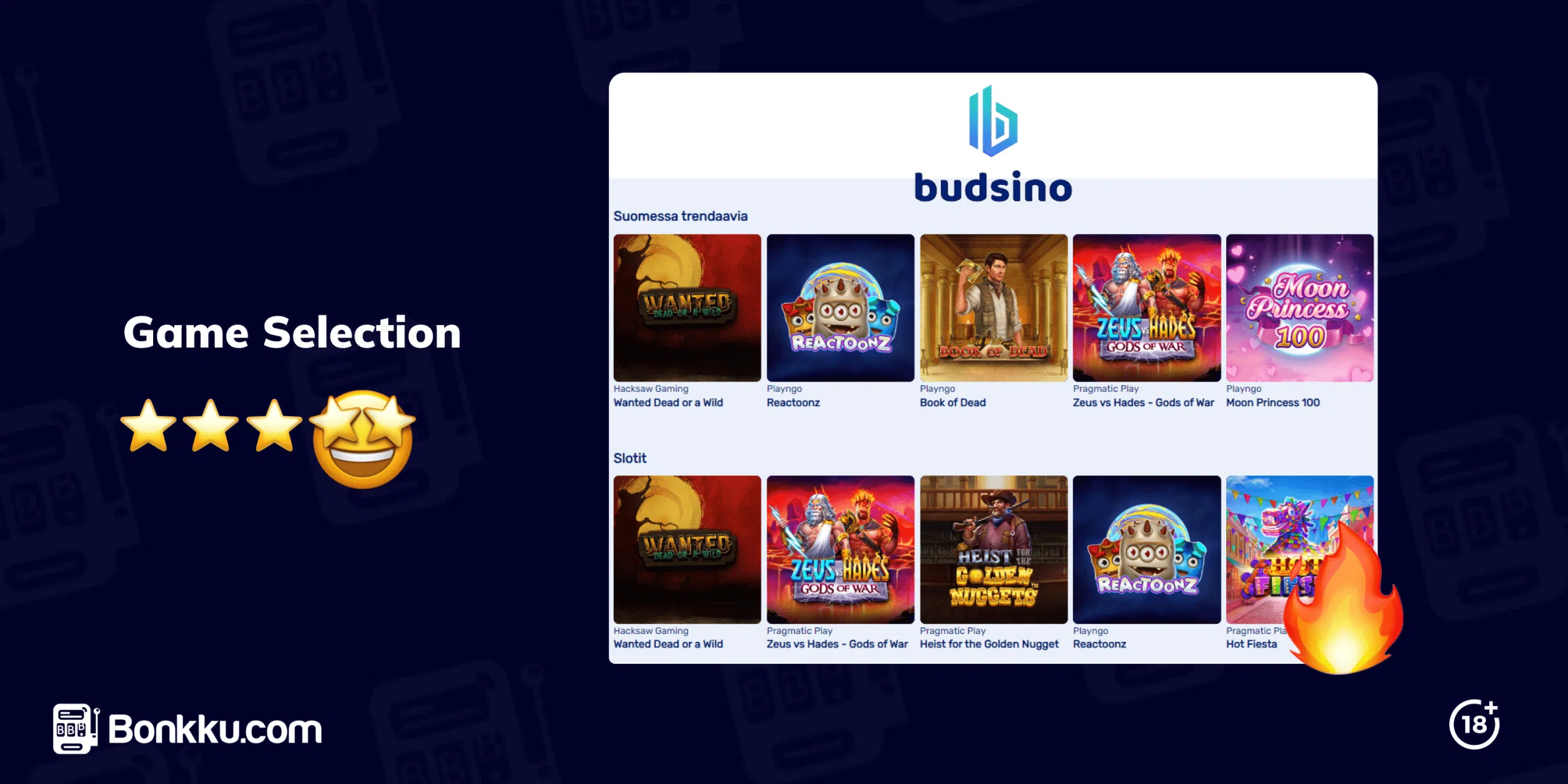 Budsino casino review game selection