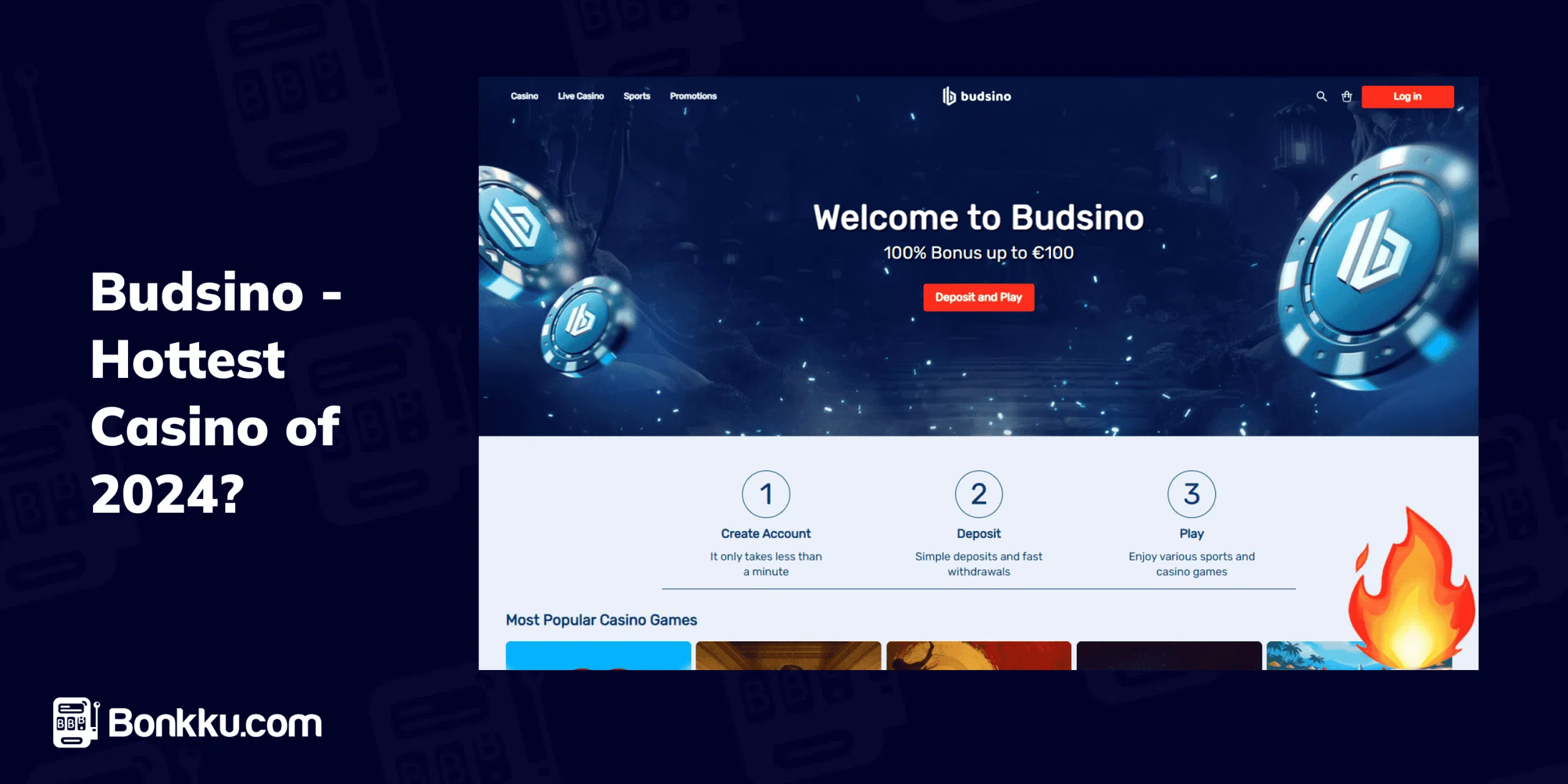 Budsino Casino review header