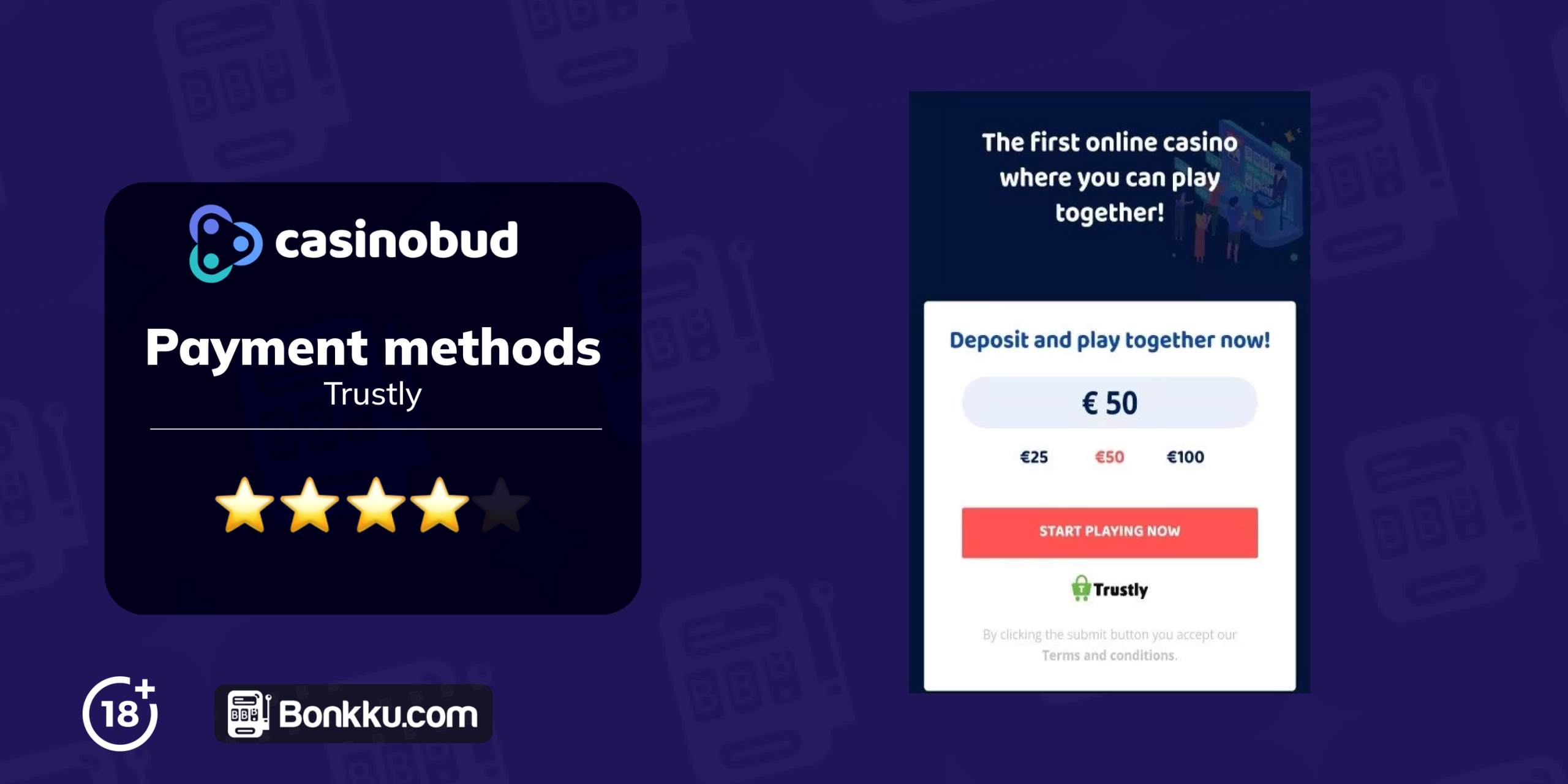 Casinobud Payment methods