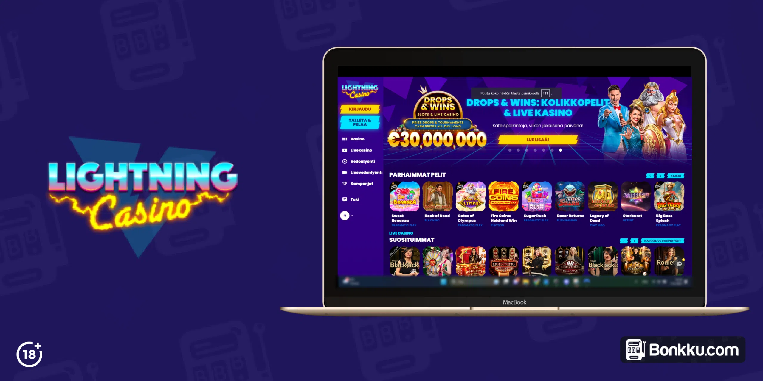 Lightning Casino Review Header