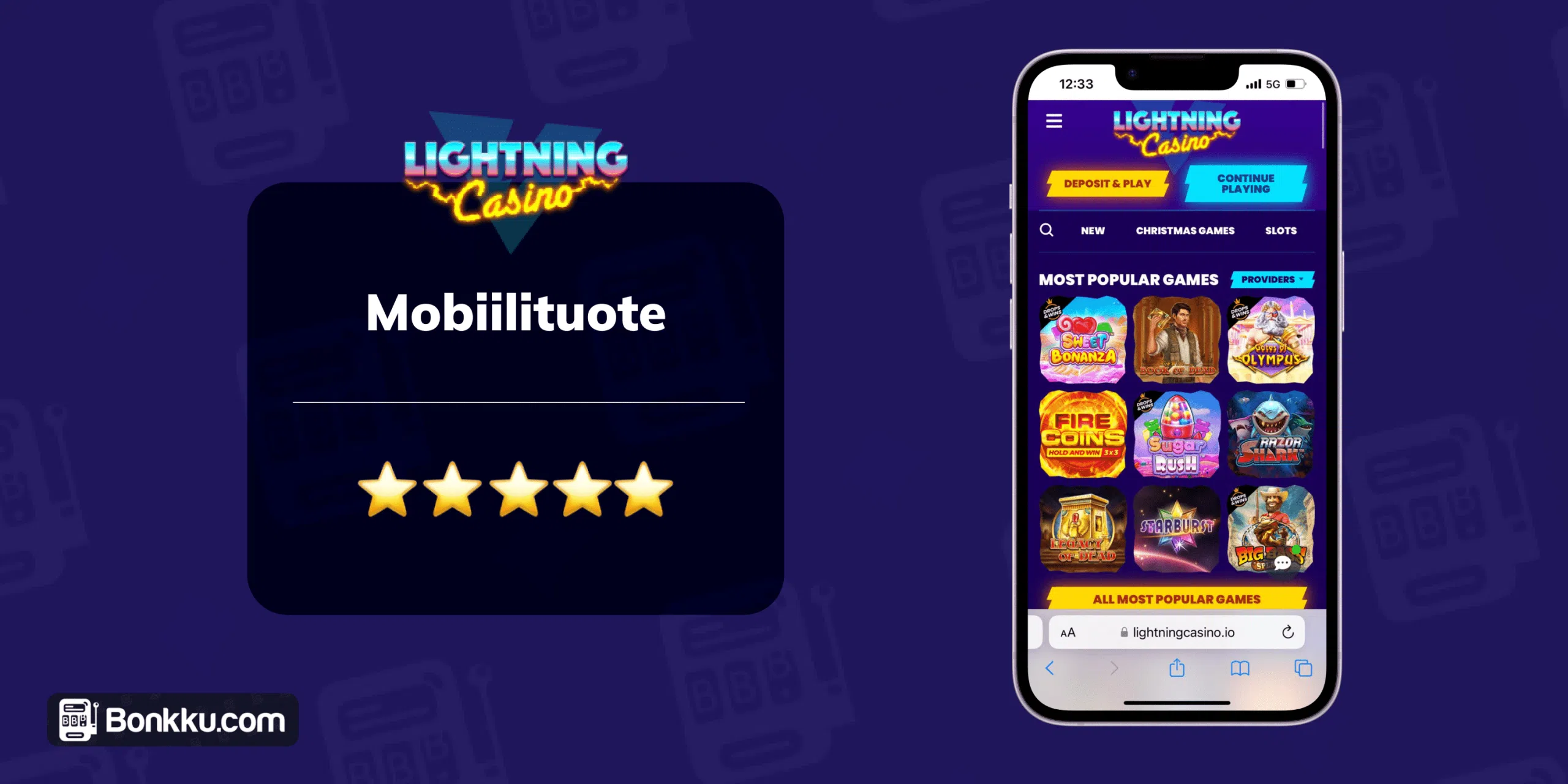 Lightning Casino arvostelu mobiili