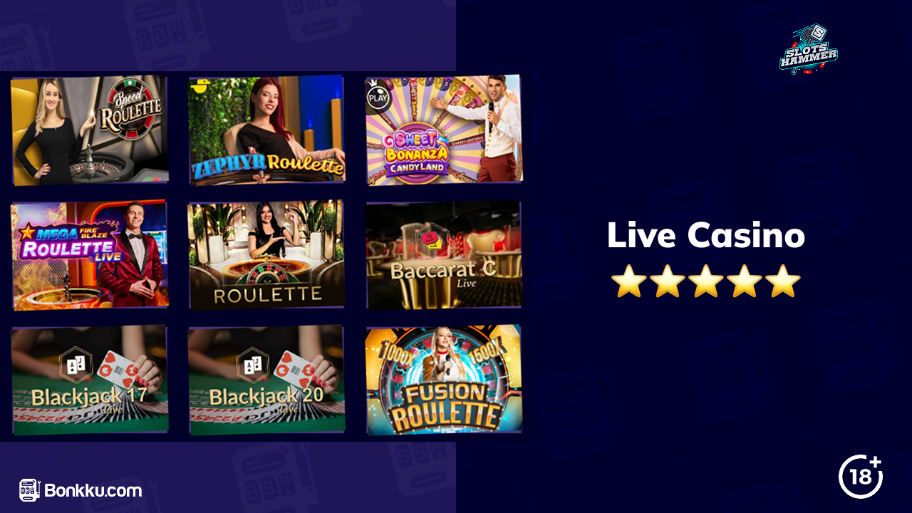 live casino at slotshammer