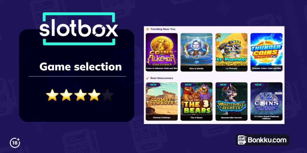 slotbox game selection