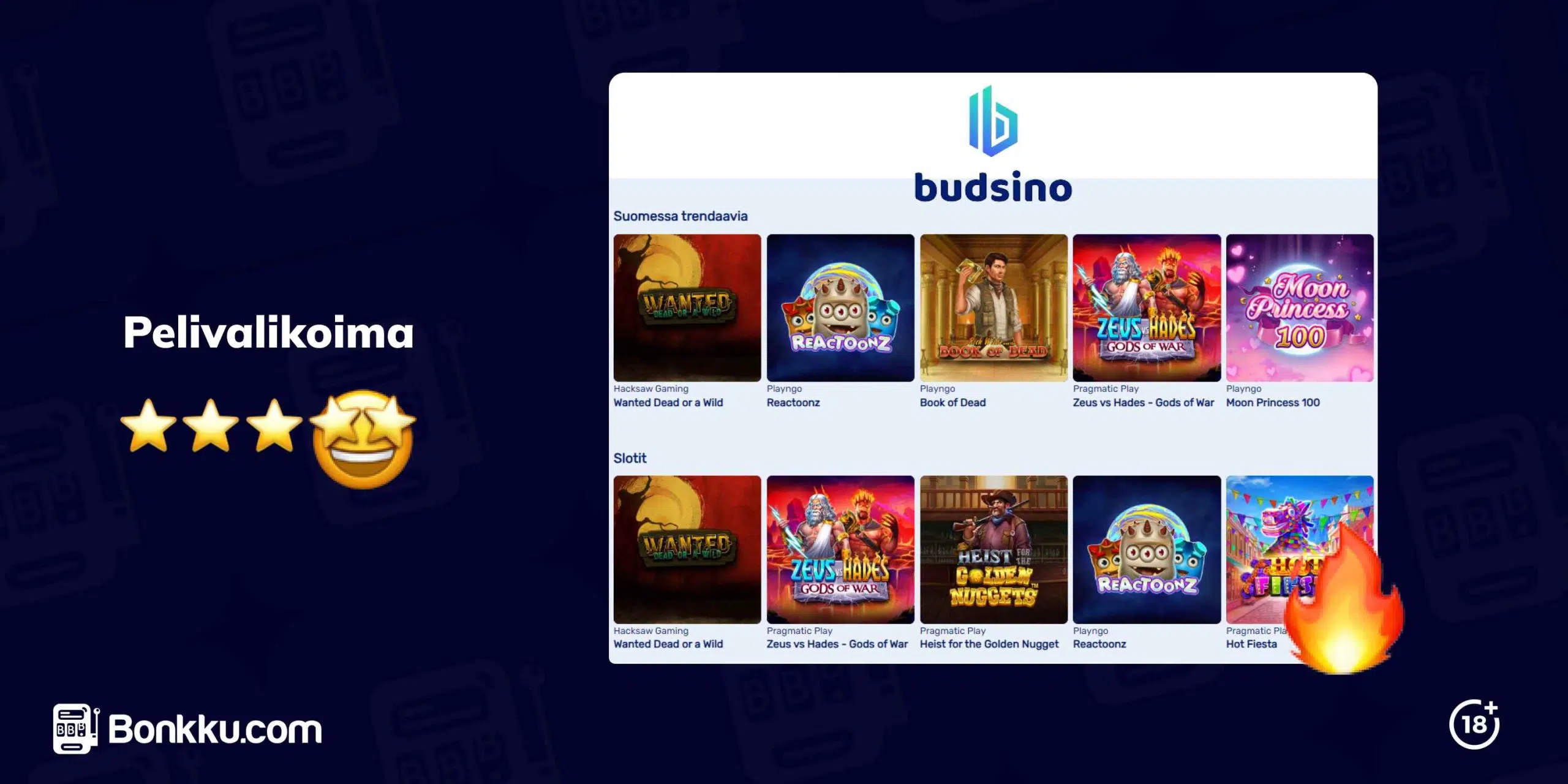 Budsino Game Selection FI