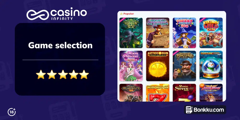 Casino Infinity Game Selection