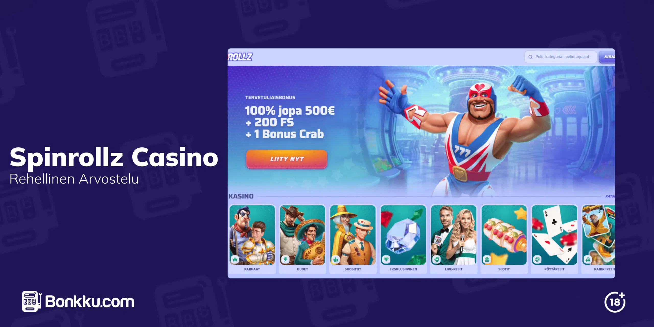 spinrollz casino arvostelu