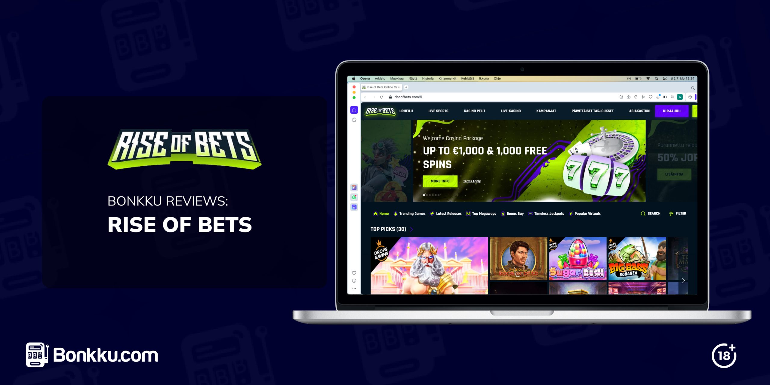 Rise of Bets review header