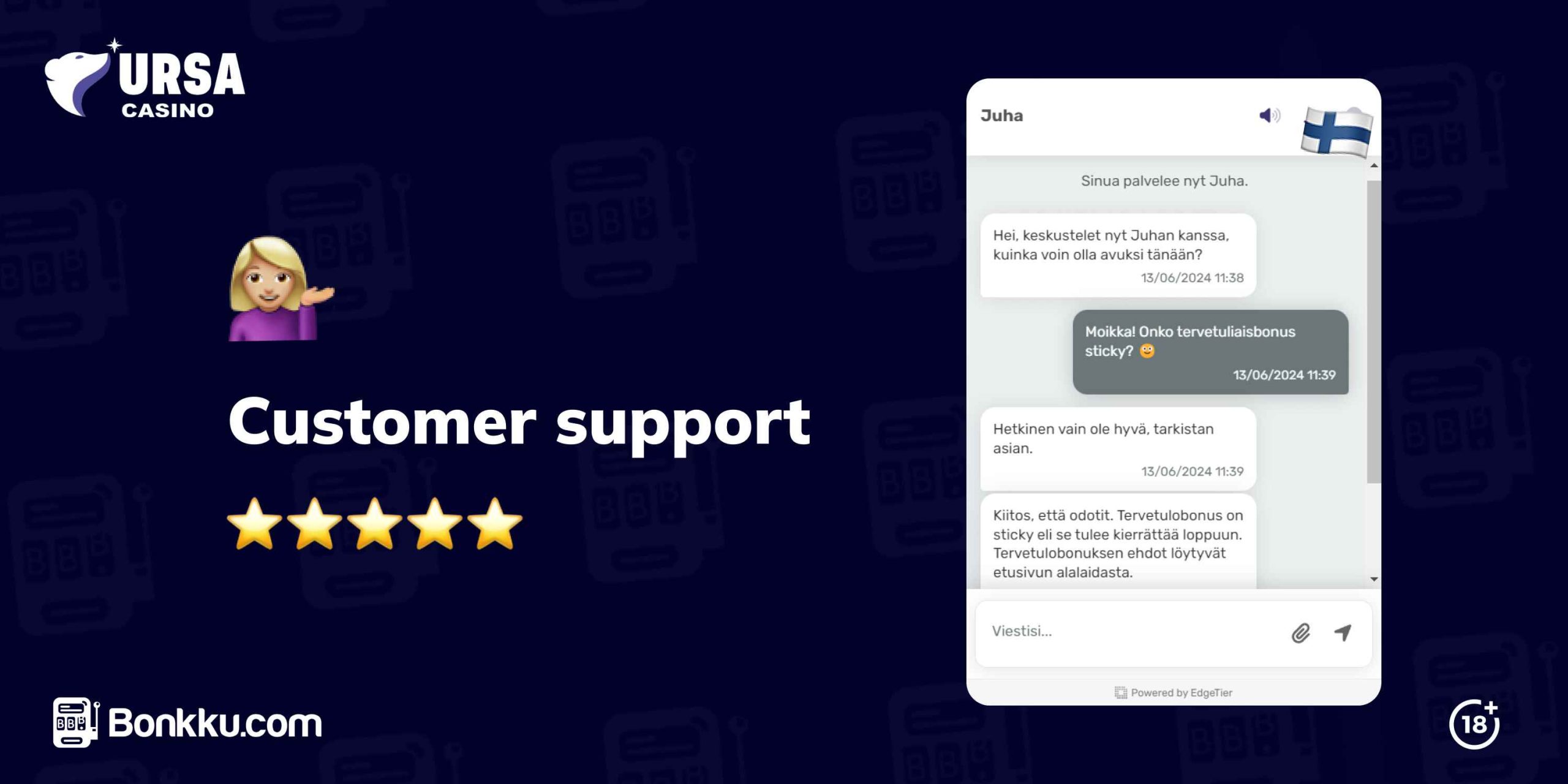 Ursa Casino Customer Support