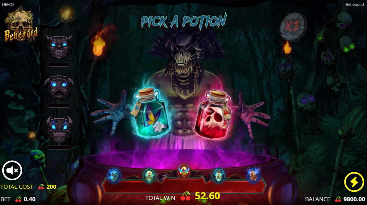 beheaded pick a potion