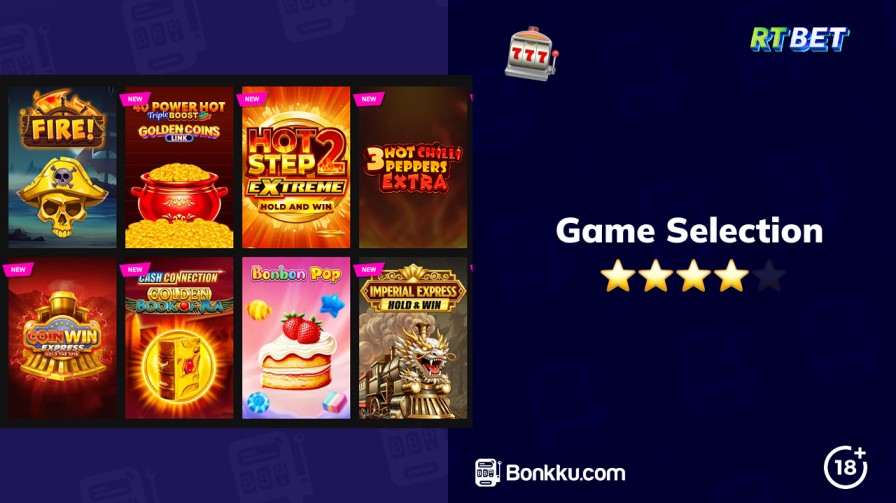 game selection at rtbet