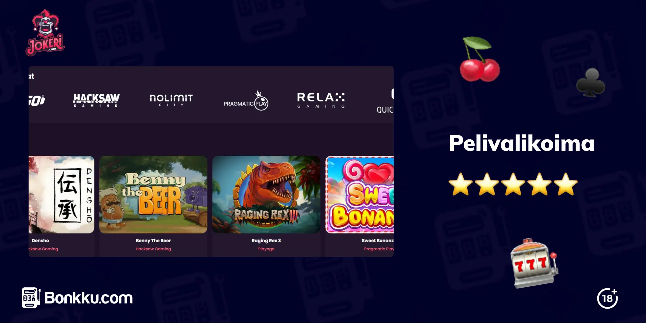 Jokeri casino pelivalikoima