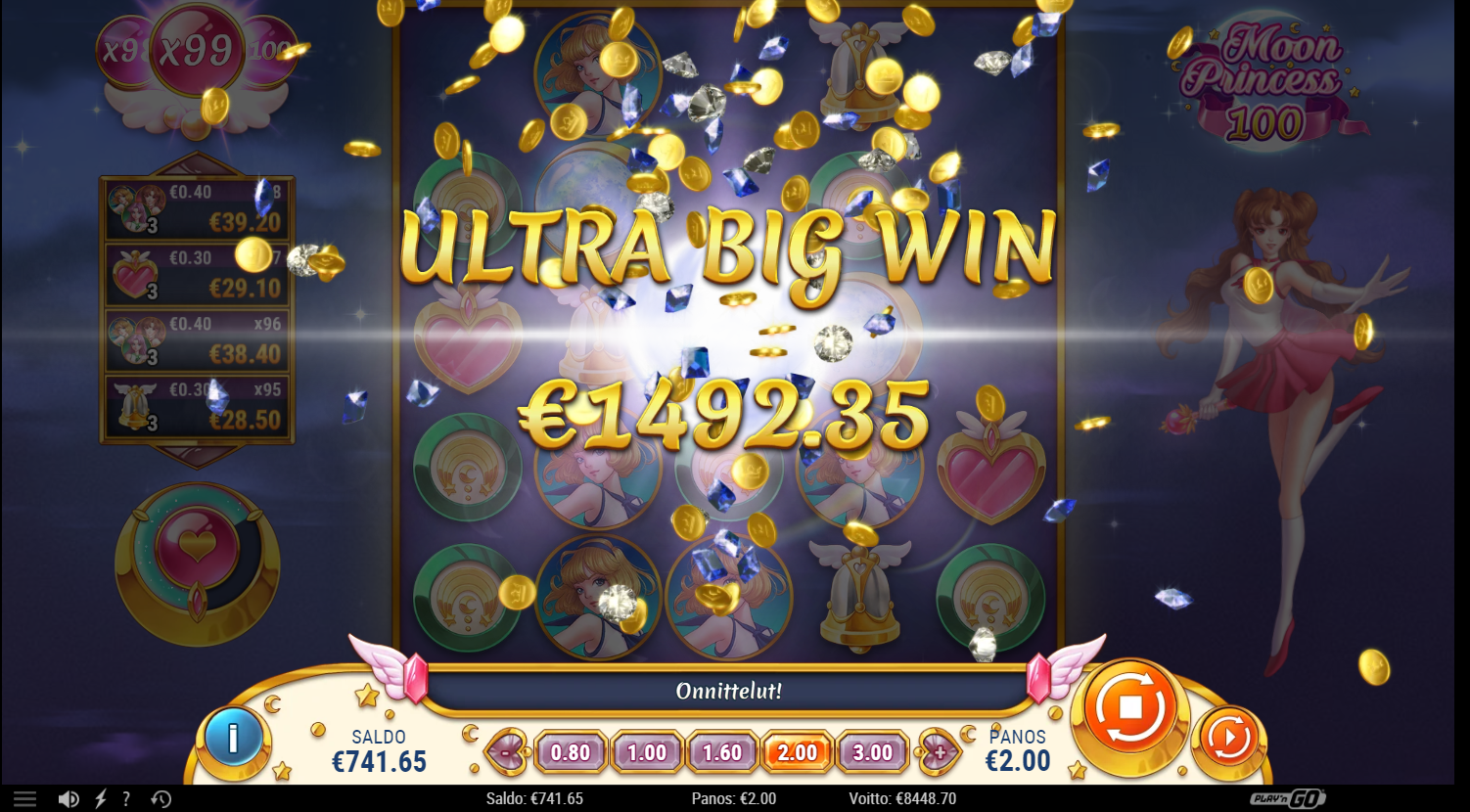 Big wins screenshot