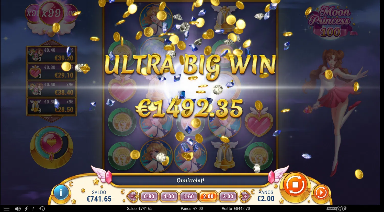 Big wins screenshot