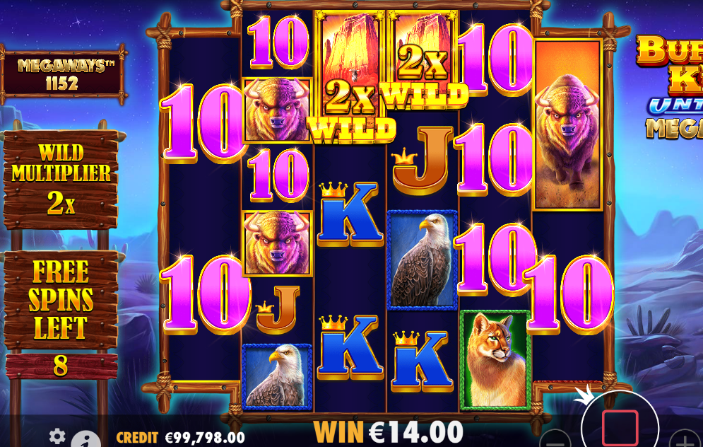 buffalo king untamed megaways bonus