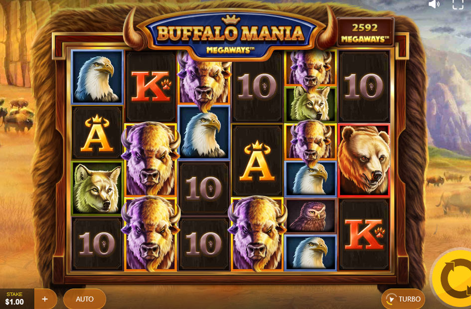 buffalo mania megaways gameplay