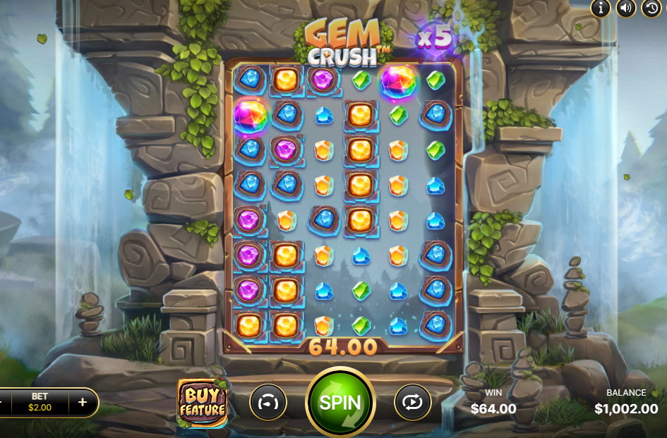 gem crush gameplay netent