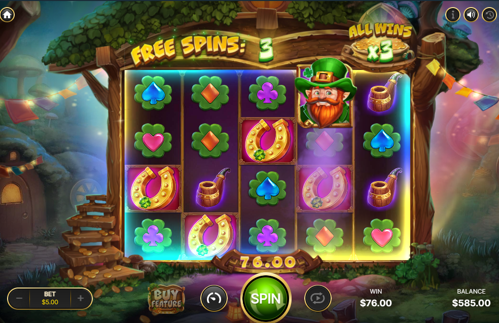 leprechaun joy bonus game