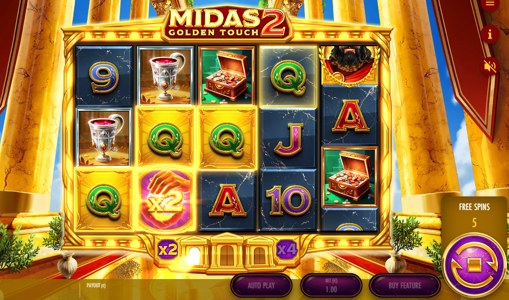 midas golden touch 2 bonus