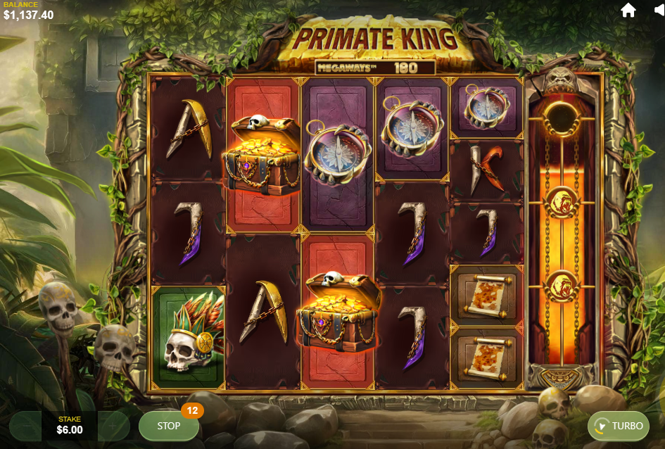 primate king megaways gameplay