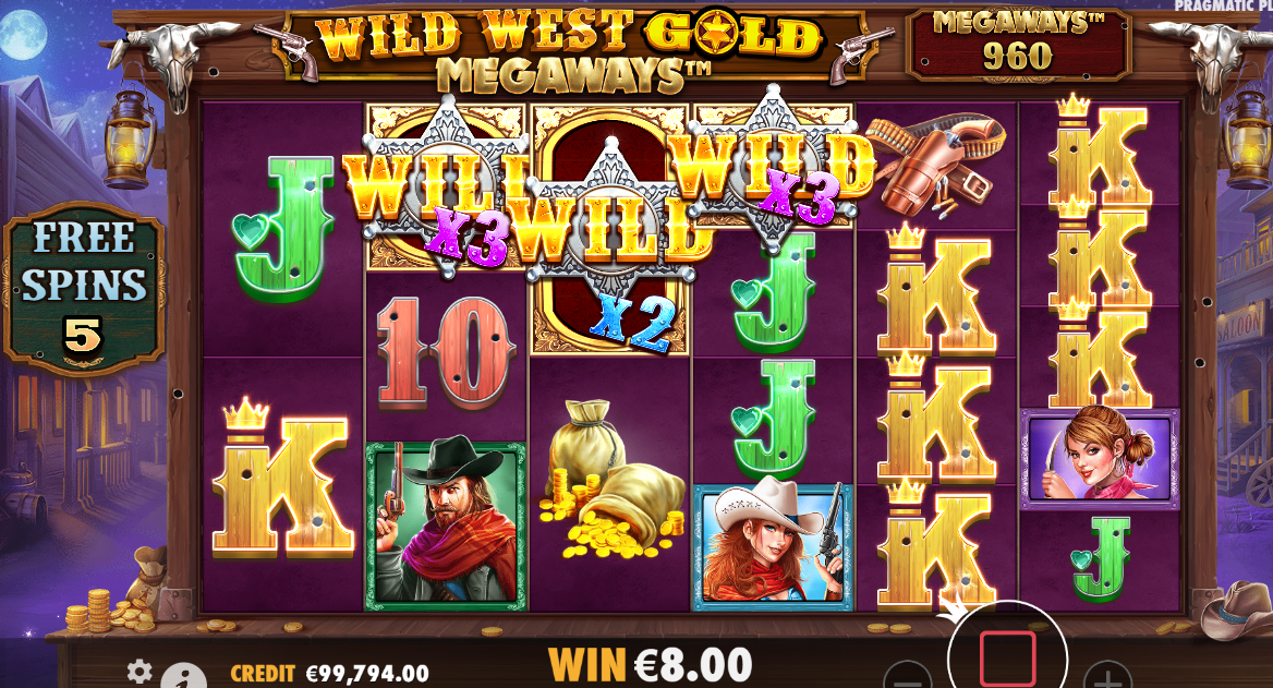 wild west gold megaways bonus