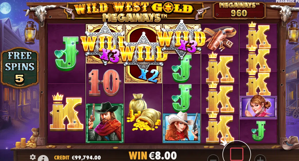 wild west gold megaways bonus