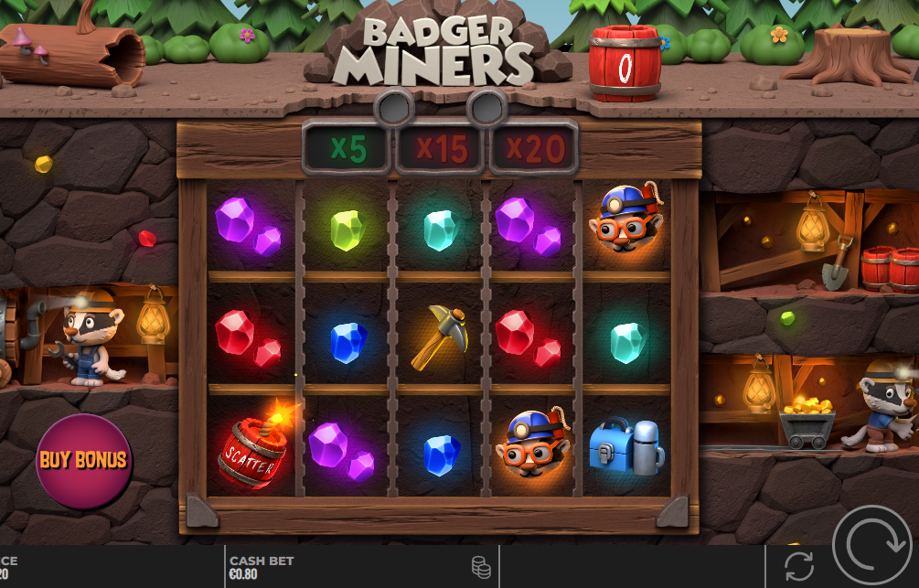 badger mines slot