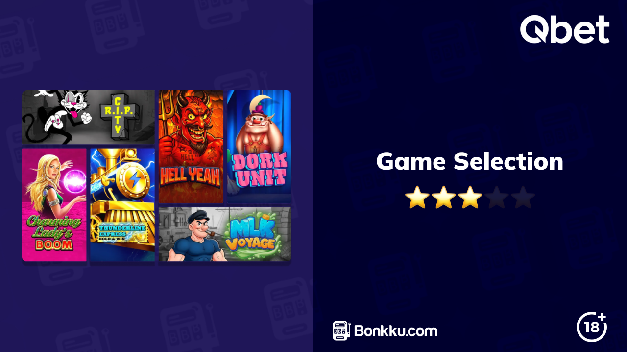 qbet casino game selection