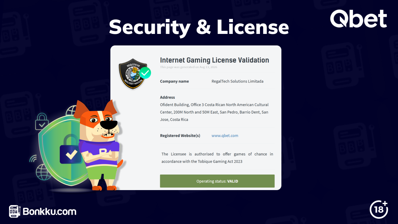qbet casino license