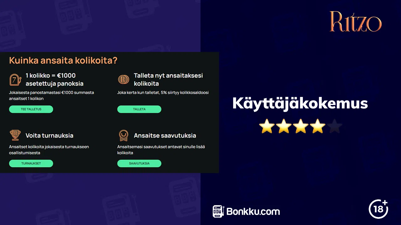 ritzo casino käyttäjäkokemus