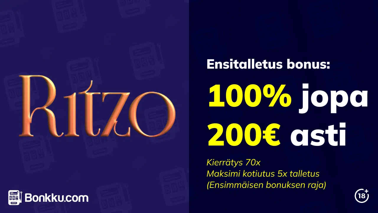 ritzo casino tervetuliaisbonus