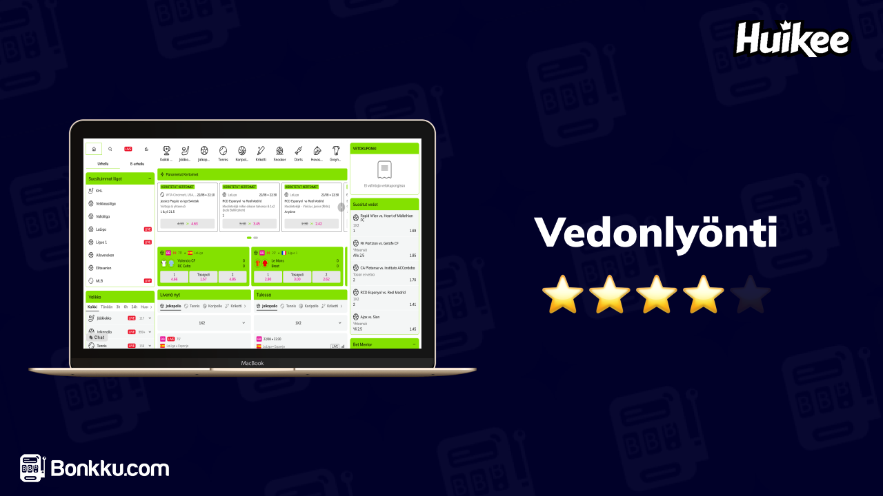 huikee casino vedonlyönti