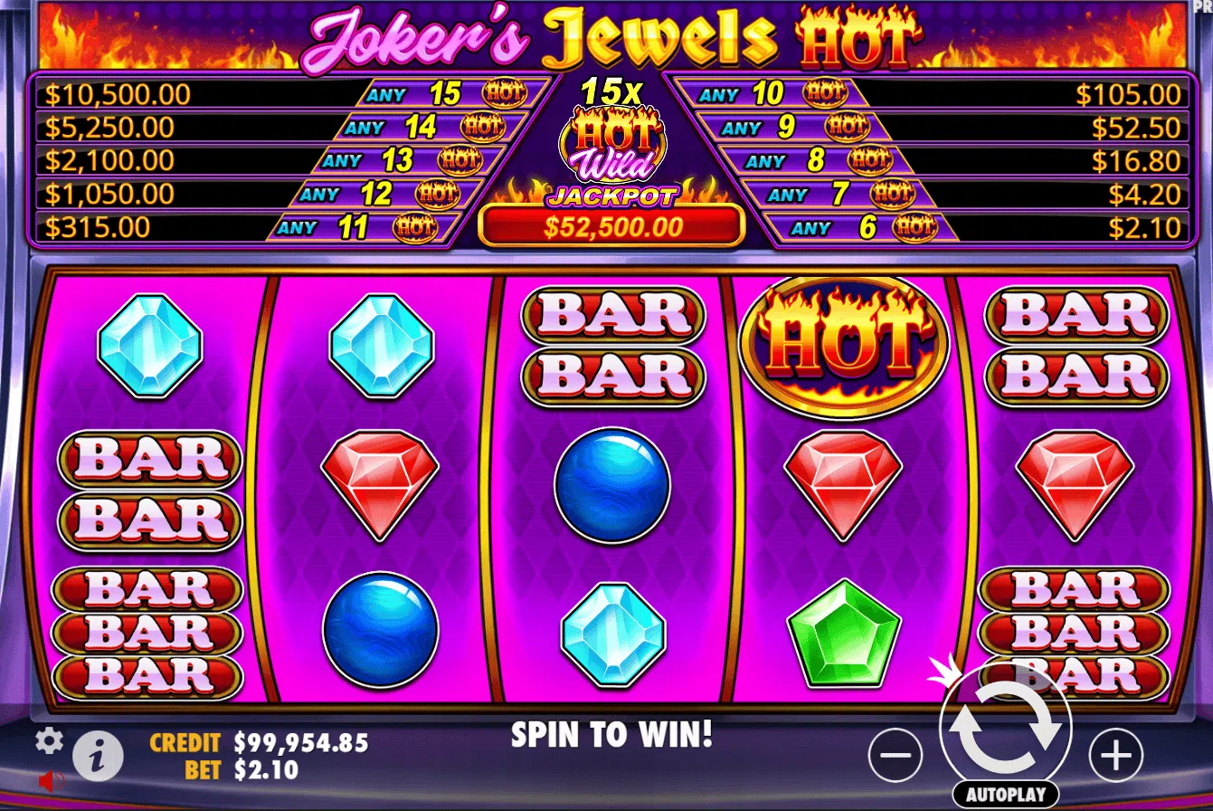 jokers jewels hot slot