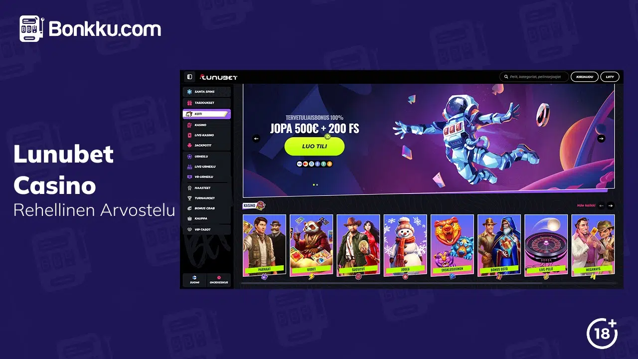 lunubet casino arvostelu