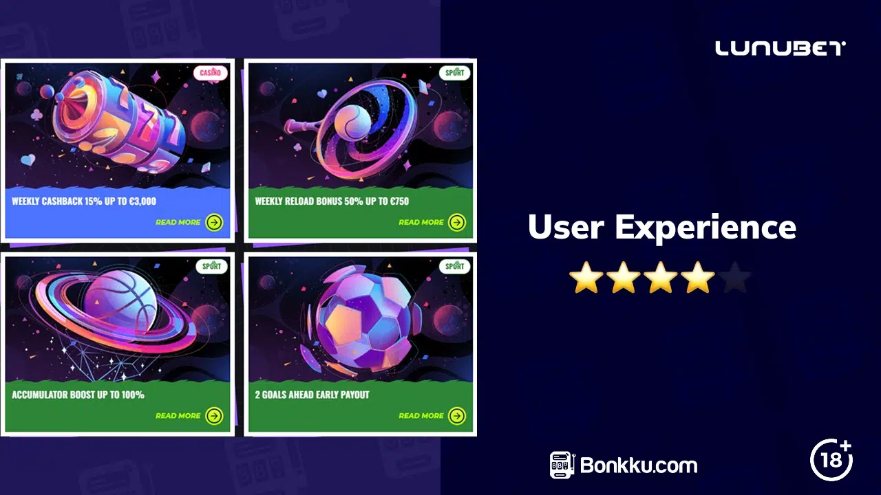 lunubet casino user experience