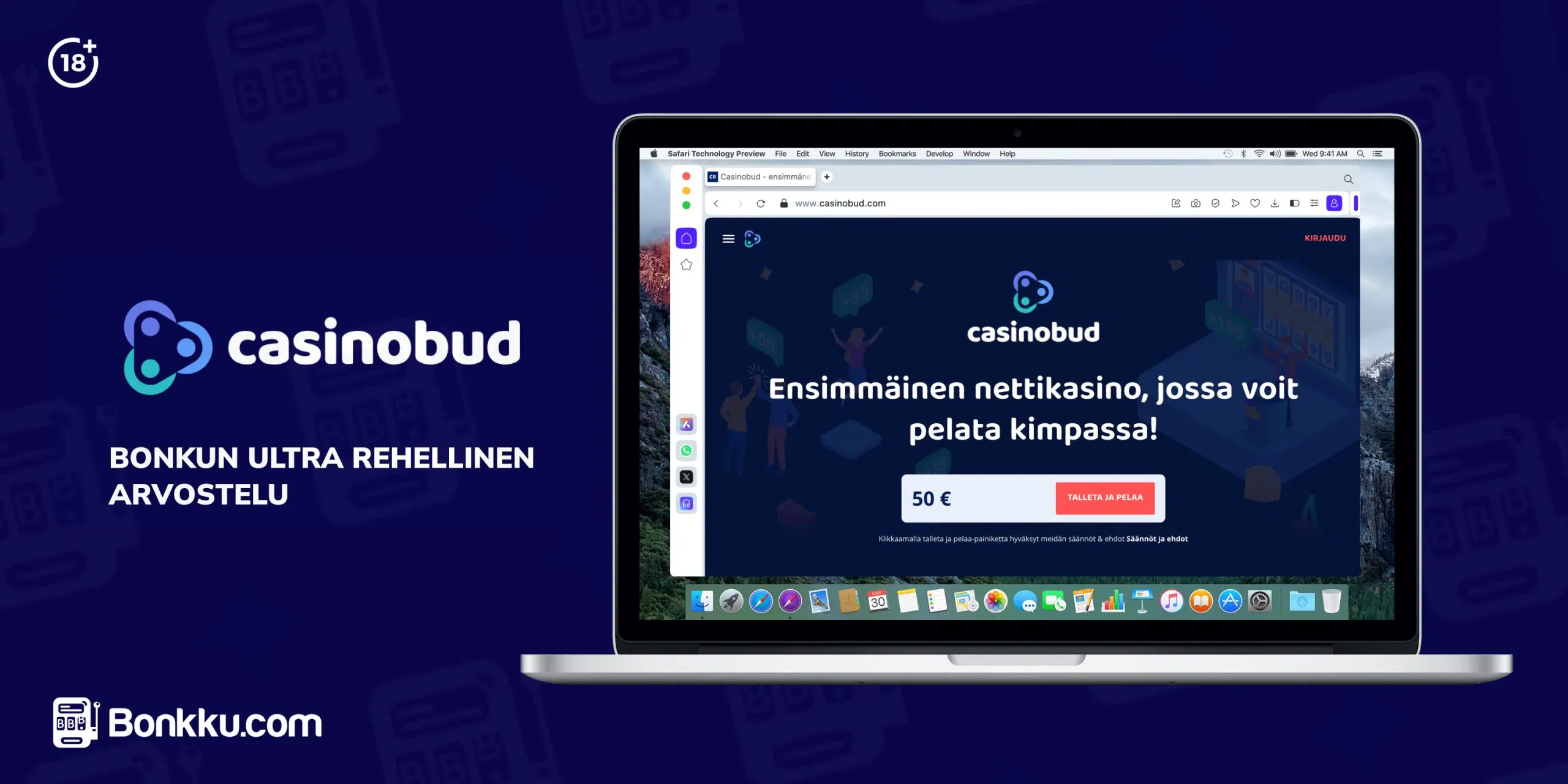 Casinobud arvostelu kansikuva Bonkku.com