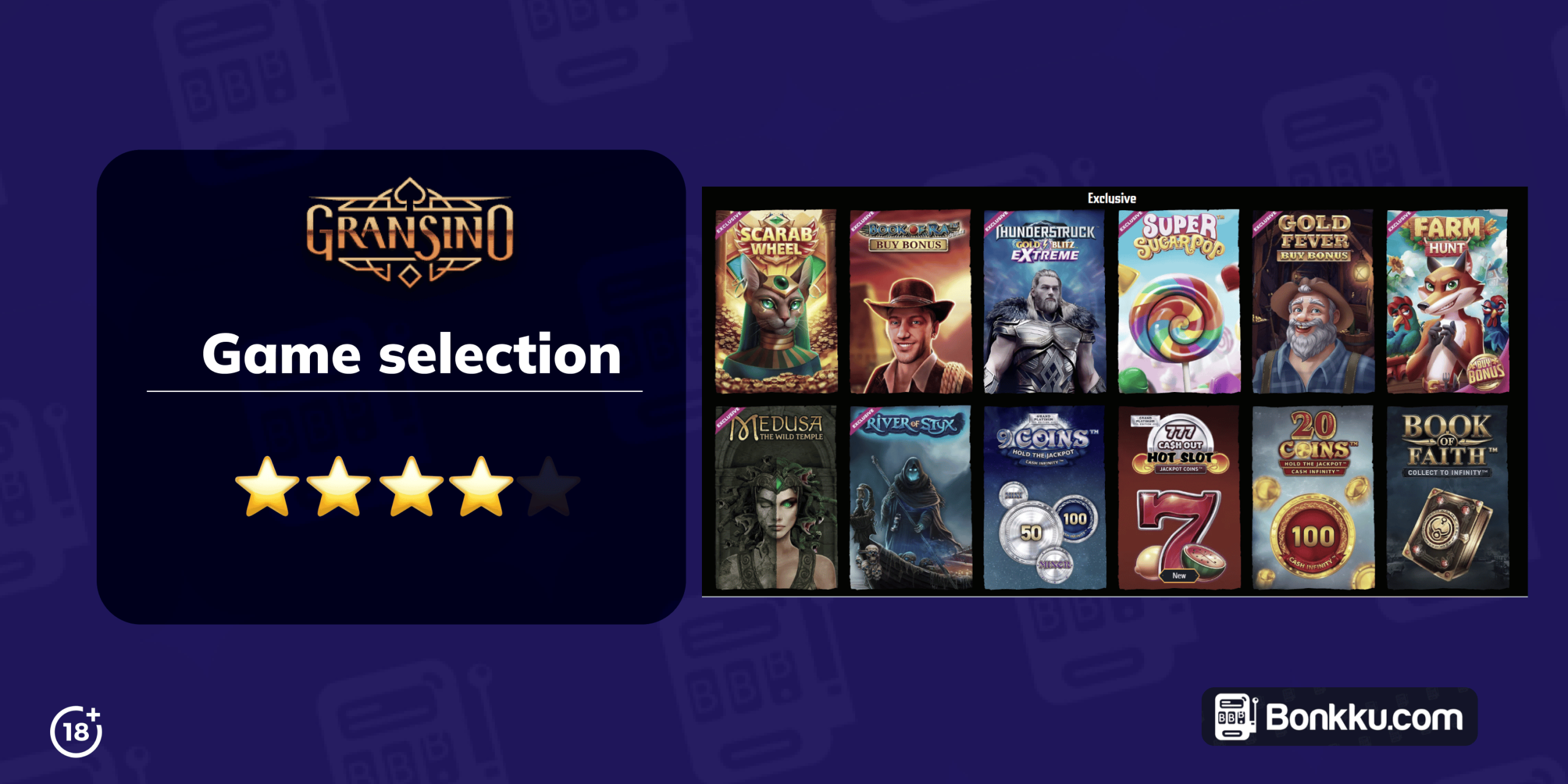 gransino casino game selection