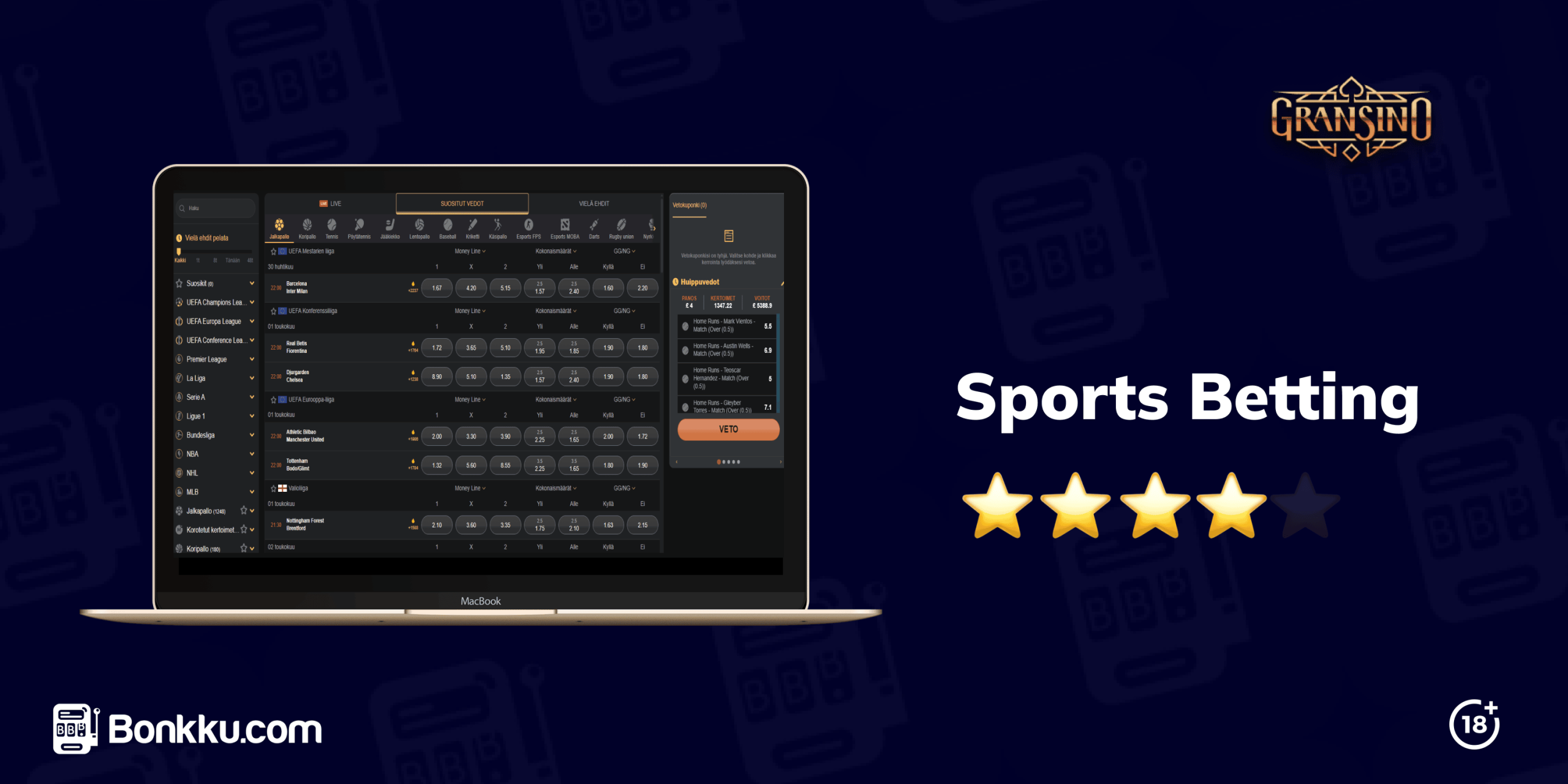 gransino sports betting