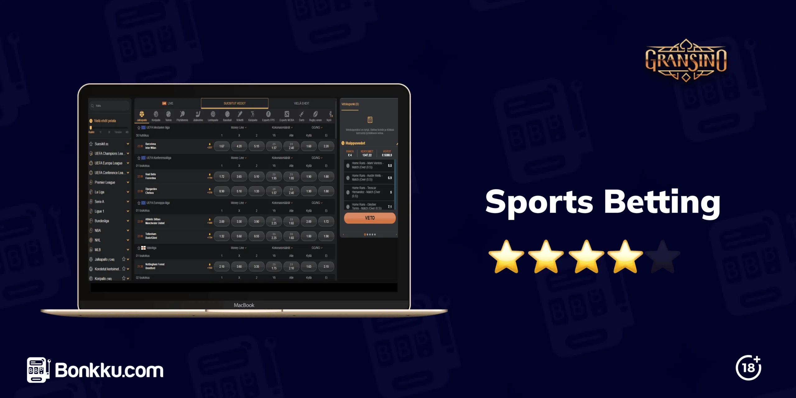 gransino sports betting