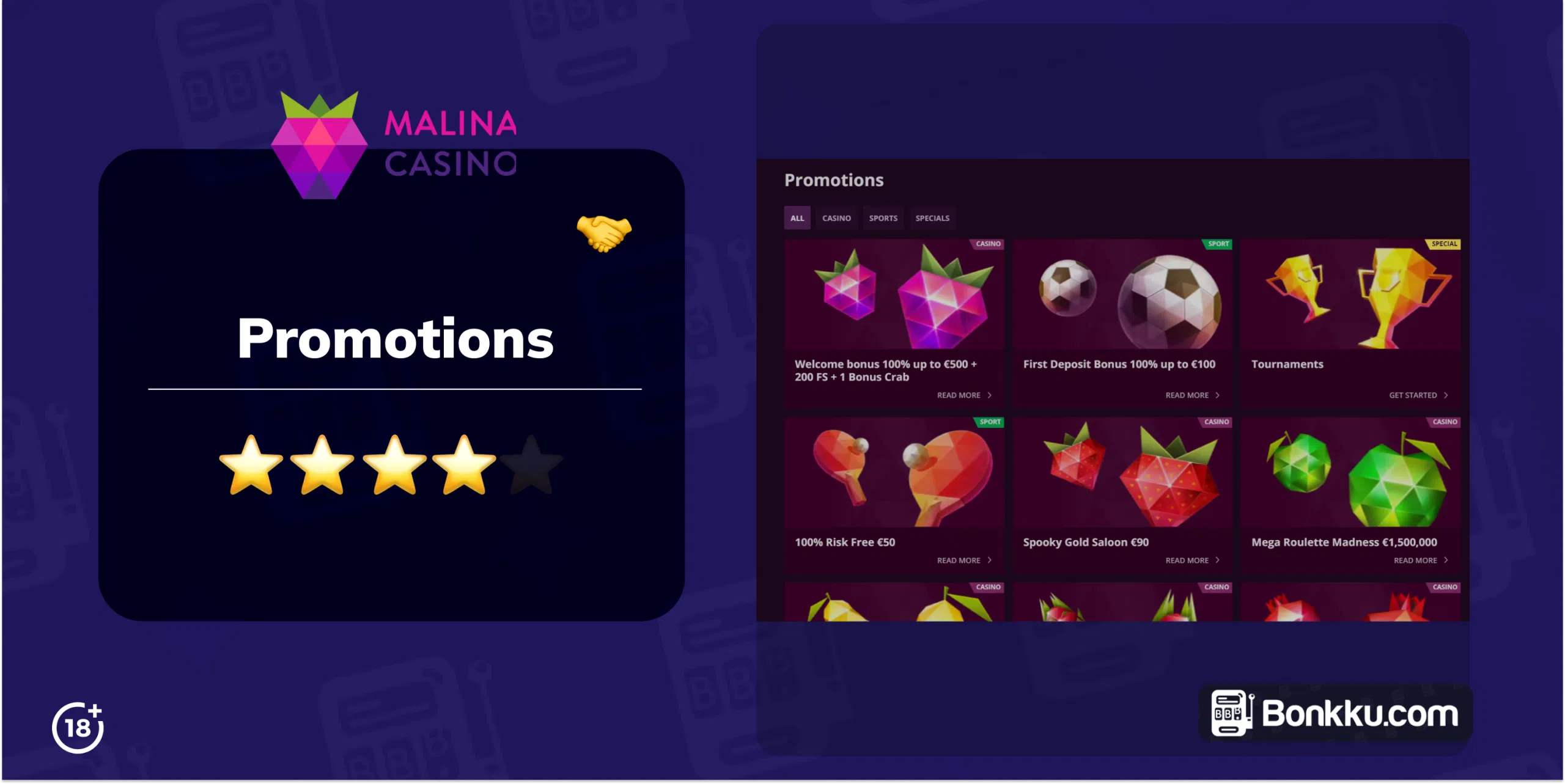 malina casino promotions