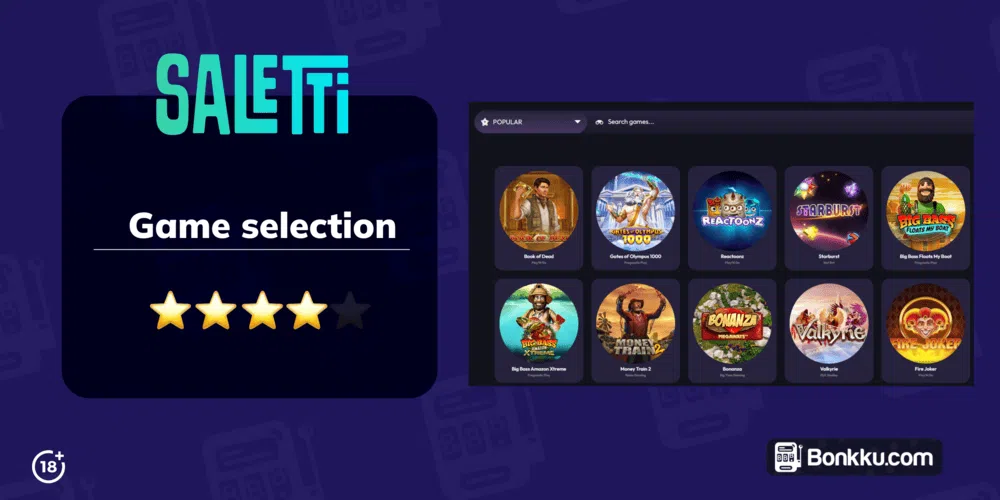 saletti casino game selection