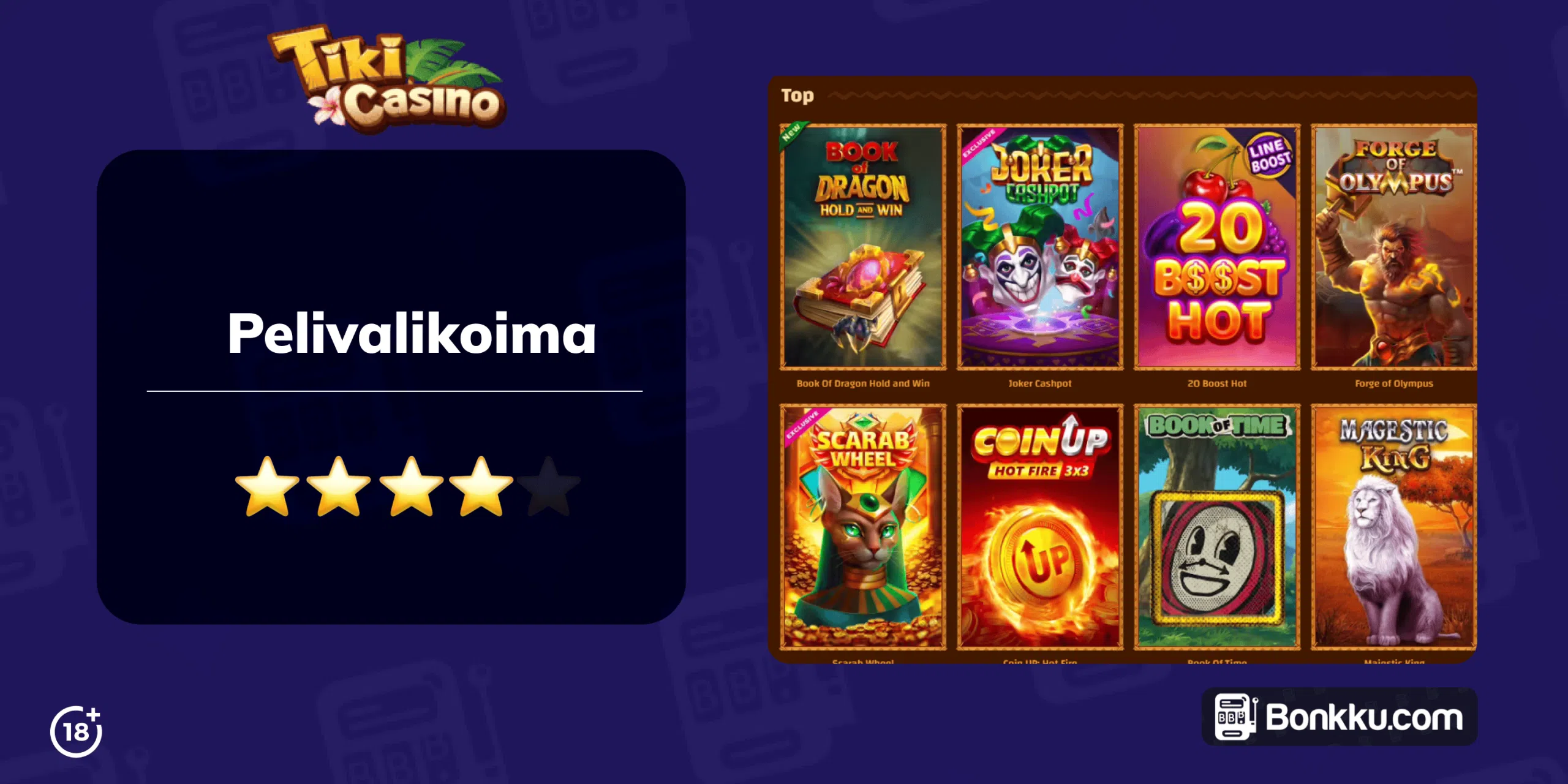 tiki casino pelivalikoima