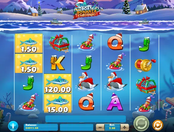 boat bonanza christmas bonus game