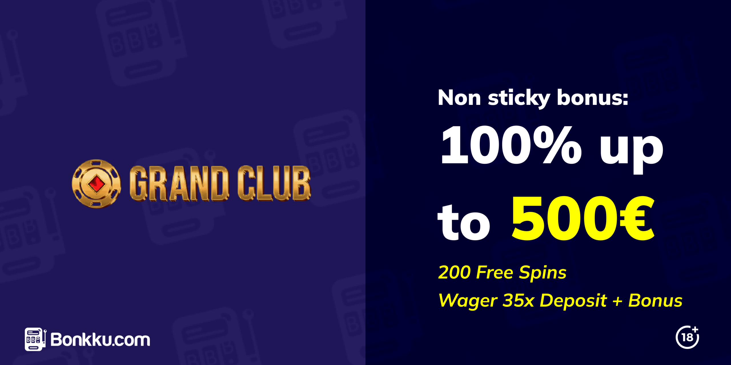 grand club casino welcome bonus