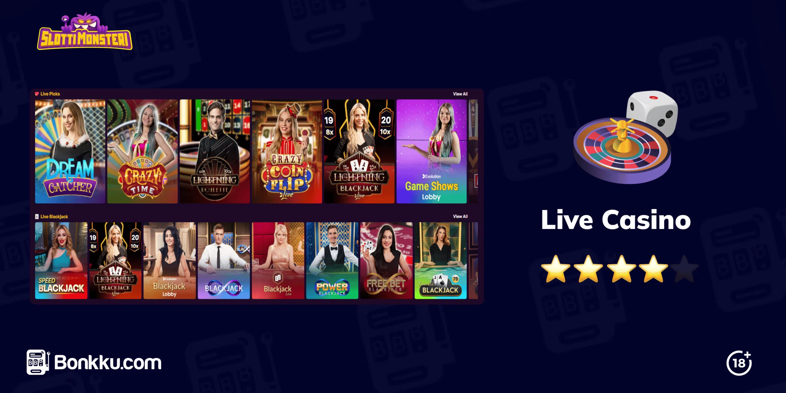 slottimonsteri live casino