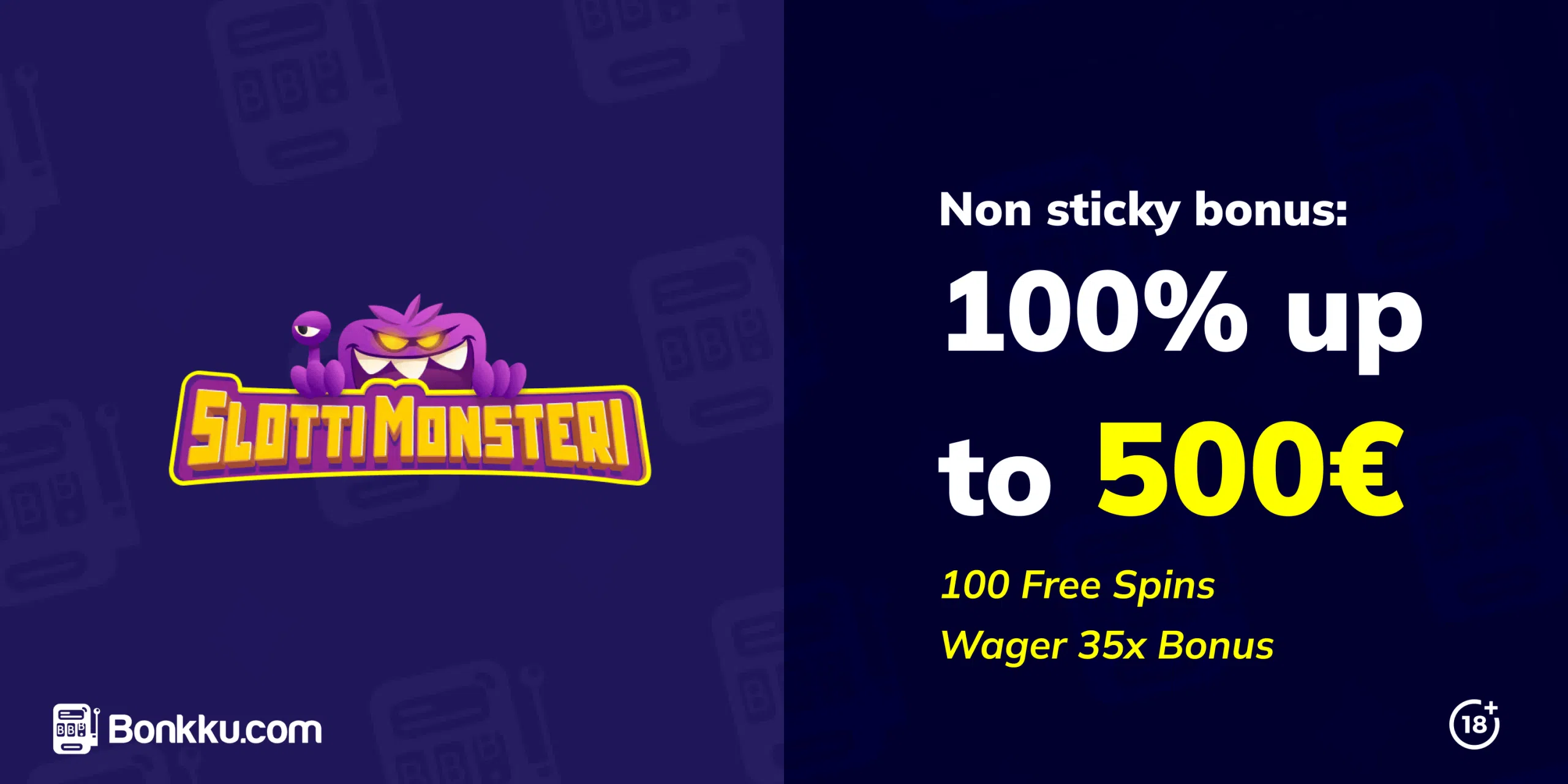 slottimonsteri welcome bonus