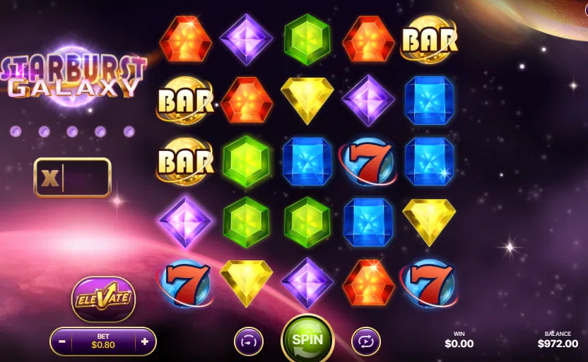 starburst galaxy slot