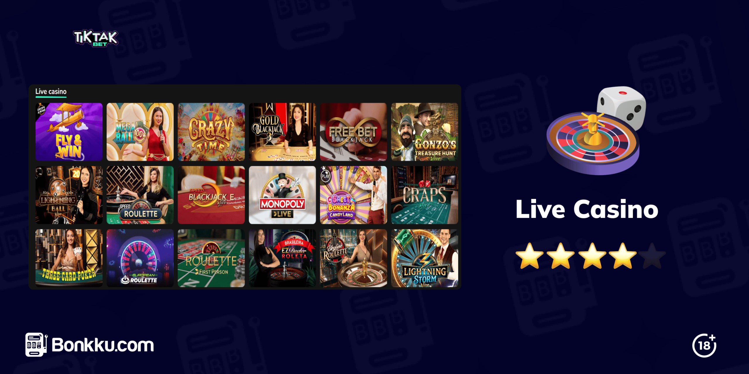 tiktak bet live casino